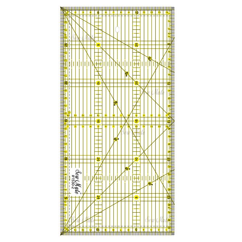 Quilting Ruler (Metric Version), 15x30cm, Two-Color,Donwei