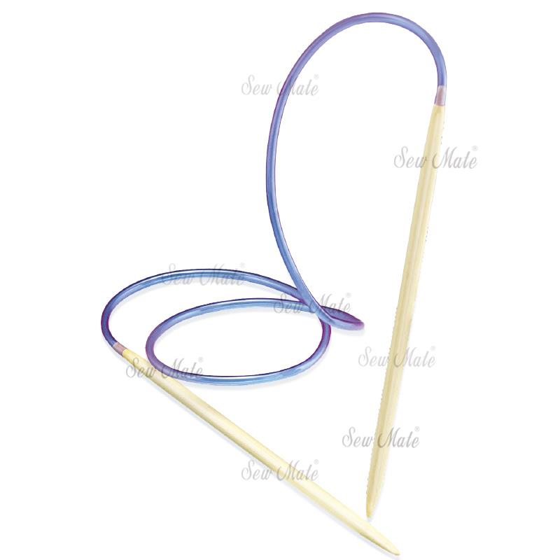 Bamboo Circular Knitting Needles, 40cm, 60cm, 80cm, 100cm,Donwei