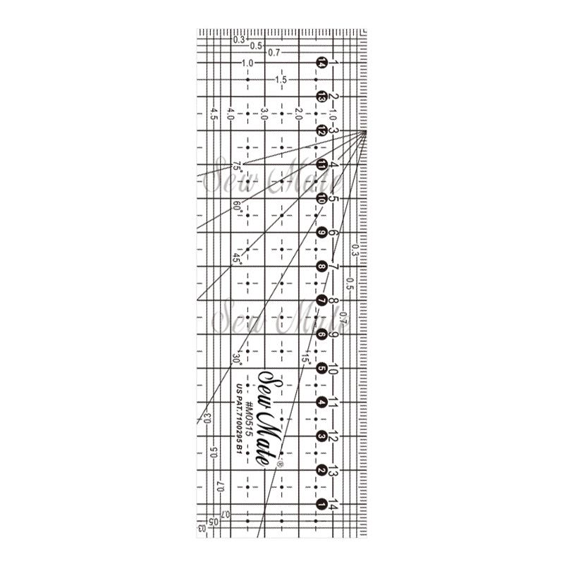 Quilting Ruler (Metric Version),5x15cm, Black,Donwei