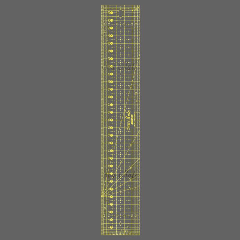 Quilting Ruler (Metric Version),5x30cm, Yellow,Donwei