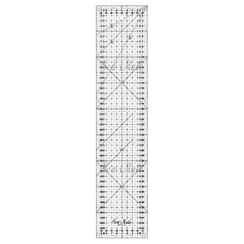 Quilting Ruler (Metric Version),10x45cm, Black,Donwei