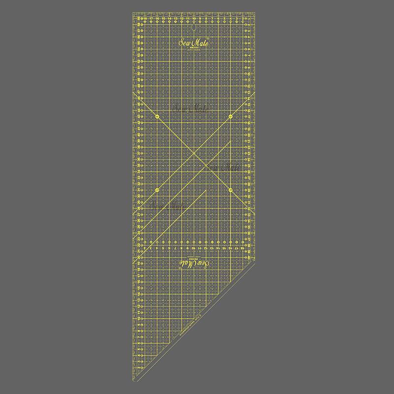 Quilting Ruler (Metric Version), 20x60cm, Yellow,Donwei