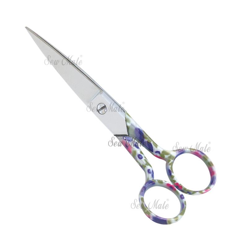 Embroidery Scissors, 5 1/2", Floral Pattern Handle,Donwei