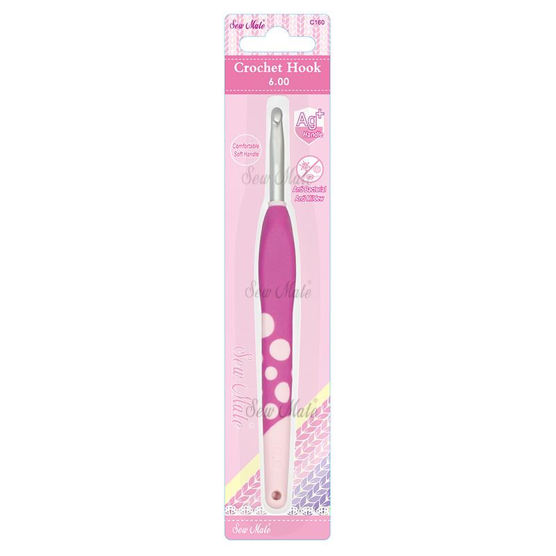 Aluminum Crochet Hook with soft handle,Donwei