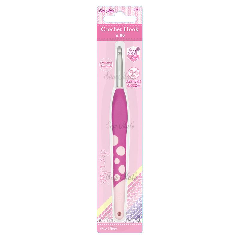 Aluminum Crochet Hook with soft handle,Donwei