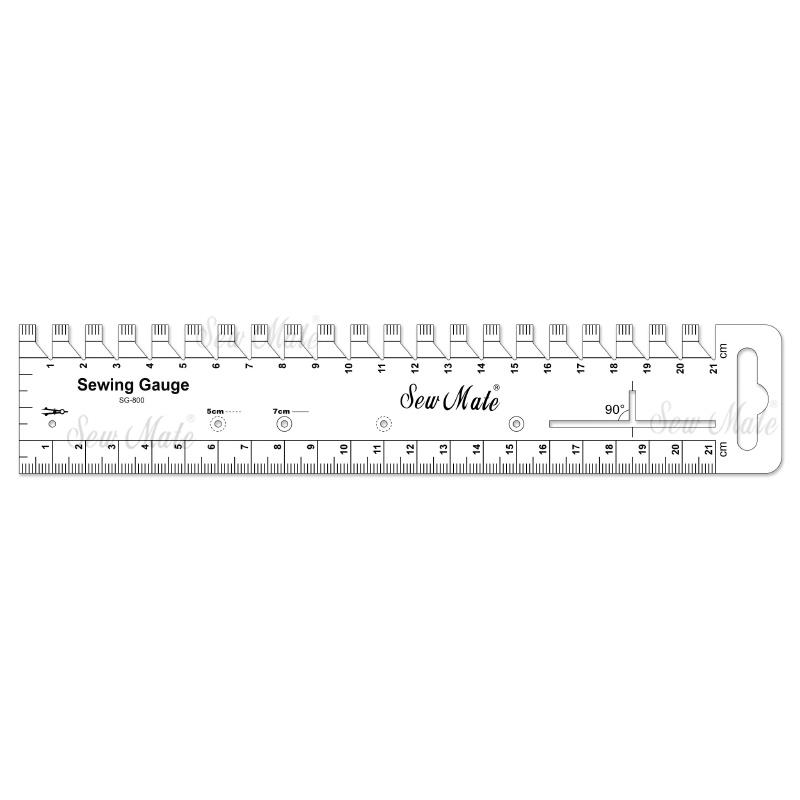 Sewing Gauge (Imperial Version)  Donwei, SewMate, X'Sor, Bobbins,  Scissors, Rotary Cutter, Quilting Ruler, Cutting Mat, Quilting Tools,  Sewing Notion, Craft Supplies, Knitting Needle, Crochet Hook, Needle,  Ruler, Pins, Sewing Box, Sewing