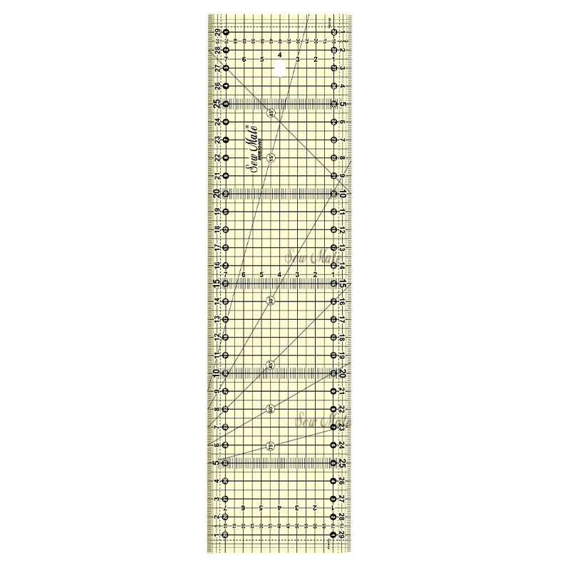 Non-Slip Quilting Ruler (Metric Version) , 8x30cm,Donwei
