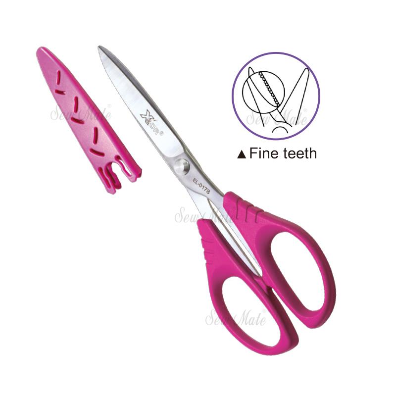  Patchwork Scissors, 7", Fine Teeth,Donwei
